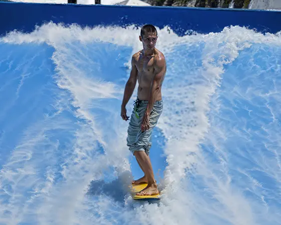 Resorts and Hotels Give your guests a reason to stay longer with an exciting surfing feature that fits almost anywhere.